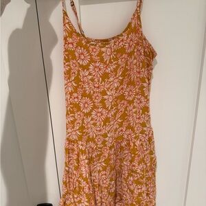 Wild Fable Yellow and Pink Floral Dress